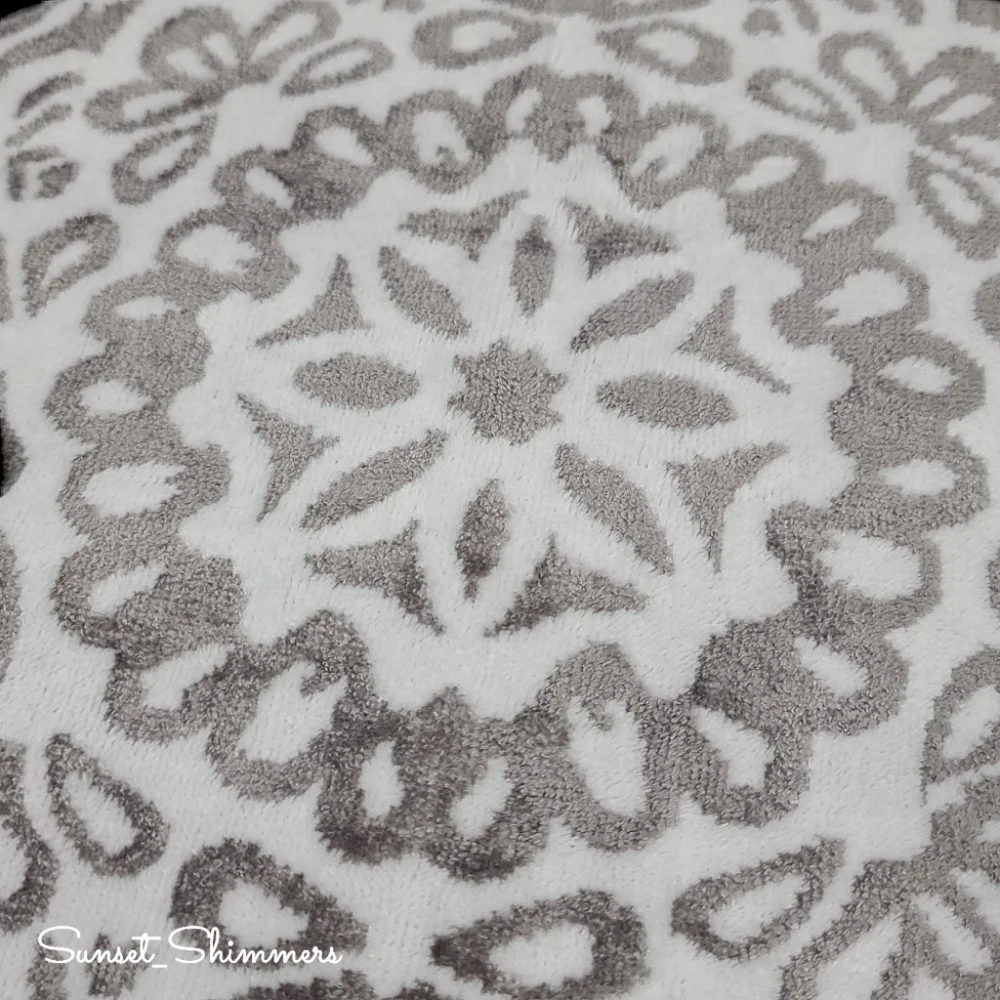 9pc Nanette Lapore Christmas Snowflake Damask Bath Hand Washcloth Towel Set New